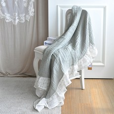 CoTe TaBLe Clear棉質荷葉邊毯