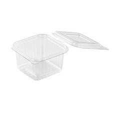 大成企業 方形按壓式醬料杯 透明 大, 100入, 10個