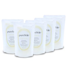 퓨어블 포밍 핸드워시 리필 옐로우, 시트러스향, 5개, 300ml