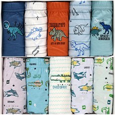 男童太空恐龍 + 鱷魚三角內褲10件組