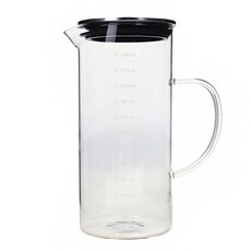 달라피아자 유리 냉장고 물병, 눈금, 1300ml, 1개