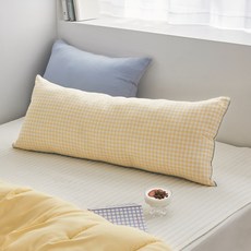 PRIELLE 可機洗長型抱枕, 蜂蜜黃