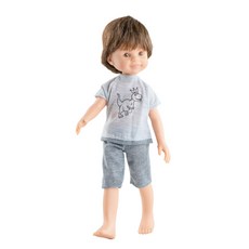 Paola Reina 睡衣上衣和下衣+Dario 娃娃 13223 套組, 混色