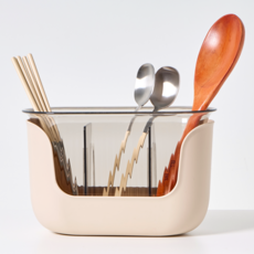 Homereine 可拆洗瀝水餐具筒, 1個, 淺棕色