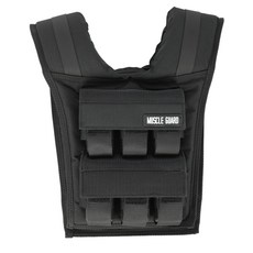 MuscleGuard 可調式負重背心, 黑色, 12kg