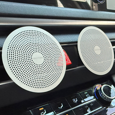 MAYTON 車用出風口金屬無風導流板 圓形 2入, 其他, 銀色