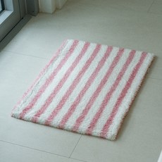 인룸 세일러 스트라이프 소프트 주방 발매트, 핑크