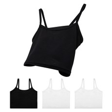 MALAMUTE Airwear 竹莫代爾 柔軟親膚 短版層次透氣細肩帶背心 黑色 2件 + 白色 2件組