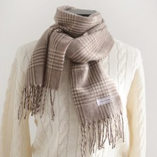 바비수 러빈 글렌 체크 수술 머플러