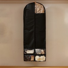 讚讚哥 服飾防塵多功能口袋收納套 黑色 JNHA2094, 1個, 1入