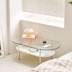 ROOM N HOME 蓬德分層式茶几 1000mm, 白色