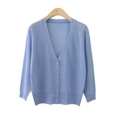 Zenit 女款 Mobeun 七分袖V領開襟衫 G990