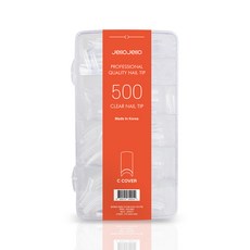 Jello Jello 延長美甲甲片 人造甲片 C弧度 10種 x 50p 套組, 透明, 1個