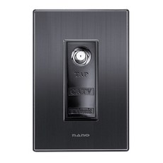 奈米電氣鋁製全黑CATV 1室, 1個