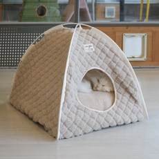 CHOCOPET house 地暖保暖躲貓貓墊床屋 一般型, 1個, 米色