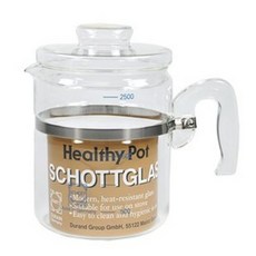 SCHOTT 내열유리 티포트 HR2500, 2500ml, 1개