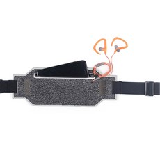 Paradiso 戶外防水跑步手機口袋腰包超薄腰帶, 銀灰色