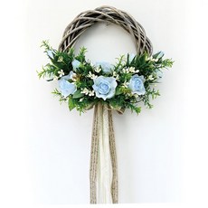 Garden in the City 埃斯梅拉達玫瑰古董花環, 藍色