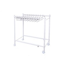 家居裝飾可拆卸寬度可衣架+褲架 10 件套, 白色