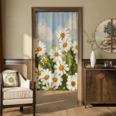 Welot 布質卡通圖案門簾 遮擋簾, A款