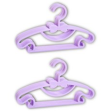 itgom 兒童用蝴蝶結衣架, 紫色, 20個