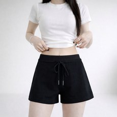 allode 女款彈力鬆緊帶運動短褲