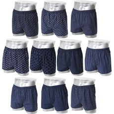 JISIFU 純棉透氣四角褲 隨機深色 10件組