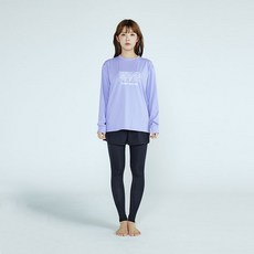 soleil 女款波浪線條長袖 + 一體式短褲內搭褲防曬衣套裝