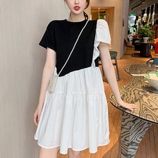 마더브띠 유니크 하프 비주얼 캉캉 원피스 빅사이즈 포함