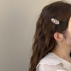 디멜디 큐빅 옆머리 중형 집게