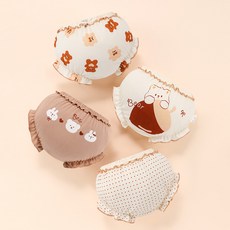 BEBENIZ 可愛小熊印花兒童內褲 4件組