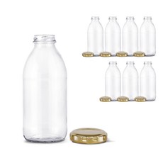 mir 玻璃果汁瓶+金蓋, 8入, 500ml