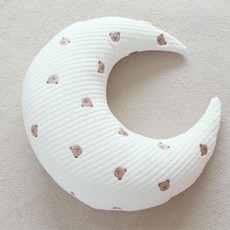 Malolotte 絎縫刺繡C型哺乳靠墊, 小熊款