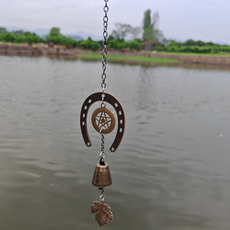 트레오바 집 정원 장식 벽걸이 철 복고풍 종 B 2p