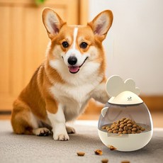 DING DONG PET 寵物小雞不倒翁嗅聞零食球玩具, 1個, 白色