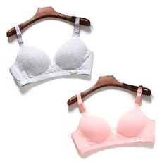 蕾絲交叉設計哺乳內衣2件組