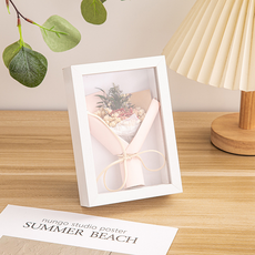 Living Pocket 立式壓克力相框 中空 3cm, 1個, 白色