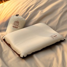 spiell 露營枕頭 旅行用自動充氣空氣枕頭, 1個, 混合色