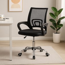 가구느낌 컴퓨터 사무용 사무실 학생 공부 햄체어, 블랙