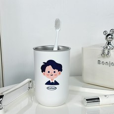 Mondspot 不鏽鋼浴室漱口杯 YY57883, 1個, 爸爸