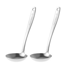 GENIAL 便利湯勺 中, 銀色, 2個