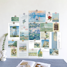 微笑牆面海報 油畫 2件組