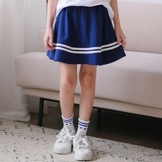 jackid 女童透氣海軍風短裙