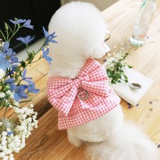 PETSLAND 狗狗Ribone胸背帶, 1個, 寶寶粉