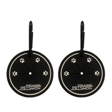 PETSMON 寵物拾便袋掛架, 2個, 黑色, 1件