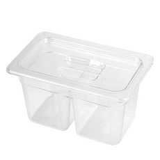 Buy goods PC 透明分隔式食品調理盒套組, 壞+蓋子, 1組