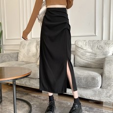 PEONIST 抓皺開衩長裙