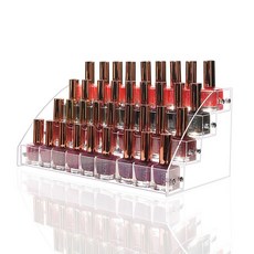 풀커버링 4단 매니큐어 진열대, 투명, 1개