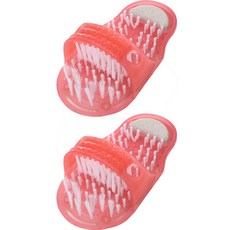 신신살롱 깨끗한 신발모양 발 세척솔 핑크, 1개입, 2개