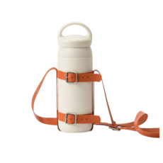 皮革扣環水瓶背帶, 1個, 1件